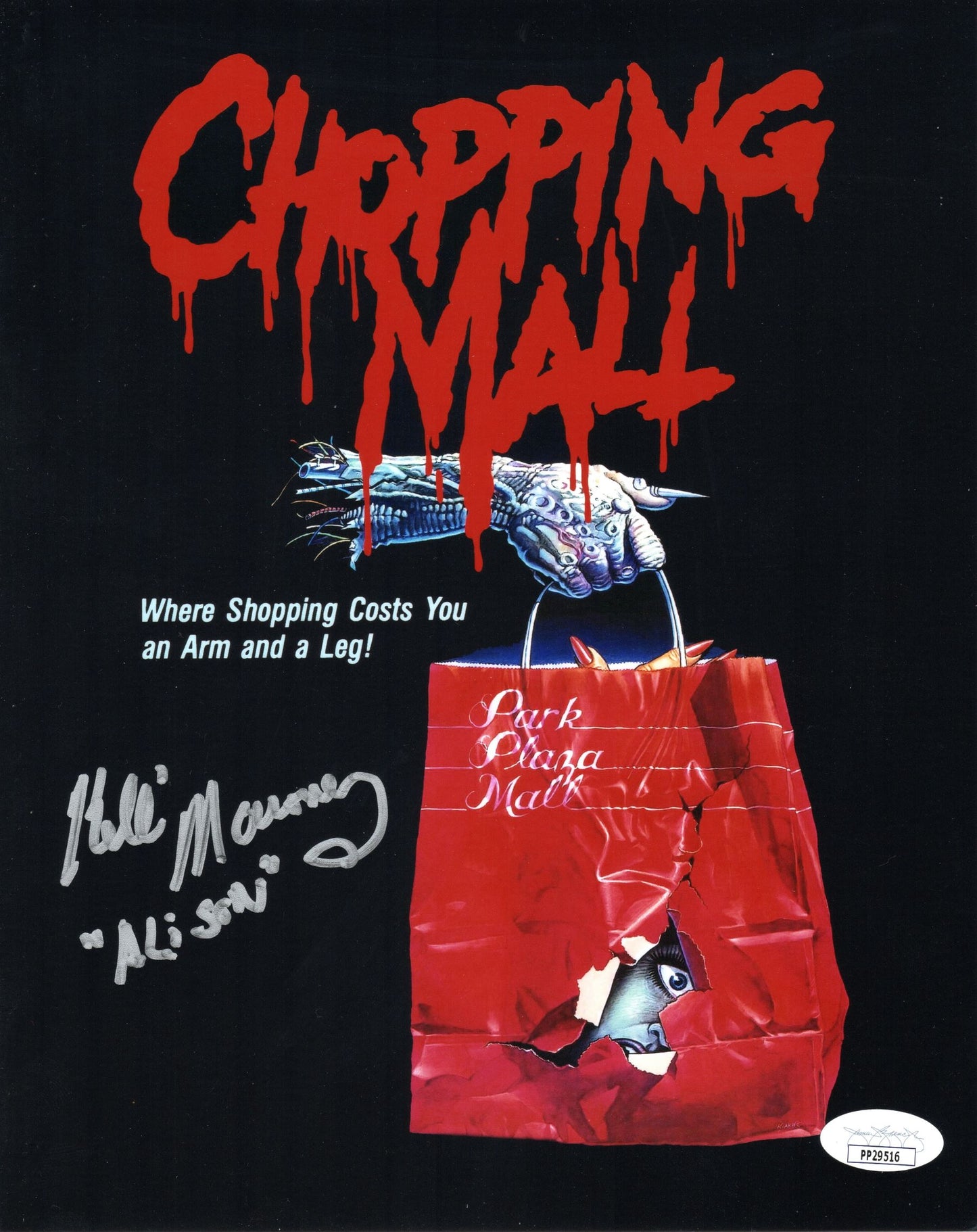 Kelli Maroney-as Alison-signed Chopping Mall 8x10-JSA