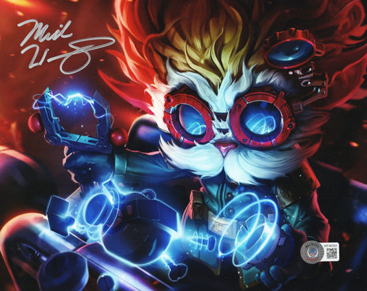 Mick Wingert-Voice of Heimerdinger-signed League of Legends 8x10-Backett