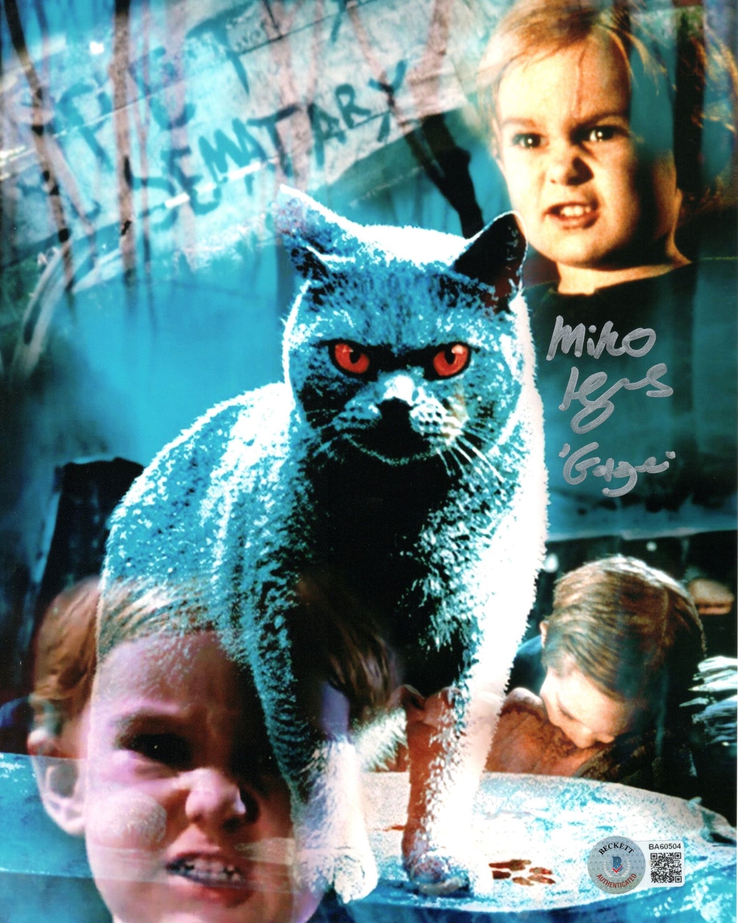 Miko Hughes-as Gage- Signed 8x10 Pet Semetary-Beckett