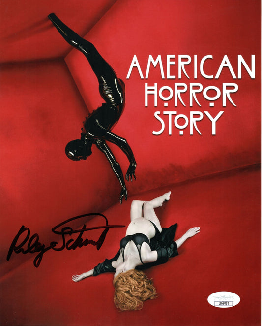 Riley Schmidt-Rubber Man-American Horror Story-signed 8x10-JSA