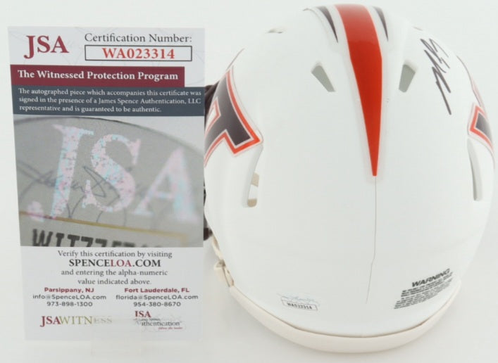 Michael Vick-Va Tech- Signed VA Tech Mini Helmet-JSA