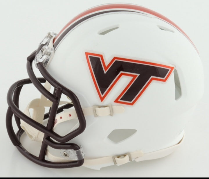 Michael Vick-Va Tech- Signed VA Tech Mini Helmet-JSA