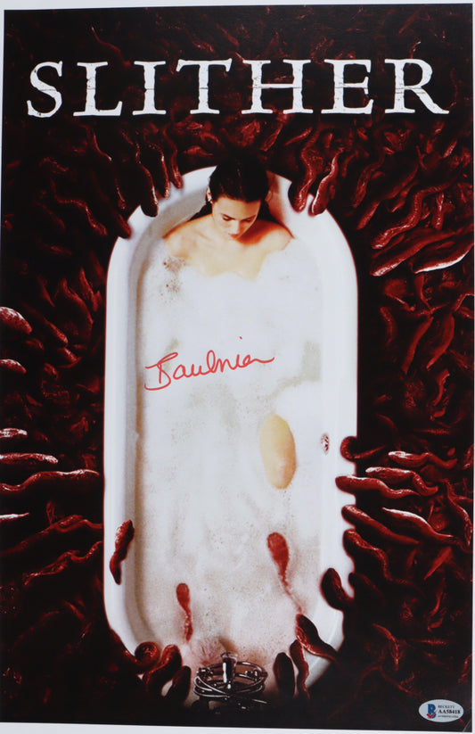 Tania Saulnier-as Kylie Strutemyer-Signed 11x17 Slither-Beckett